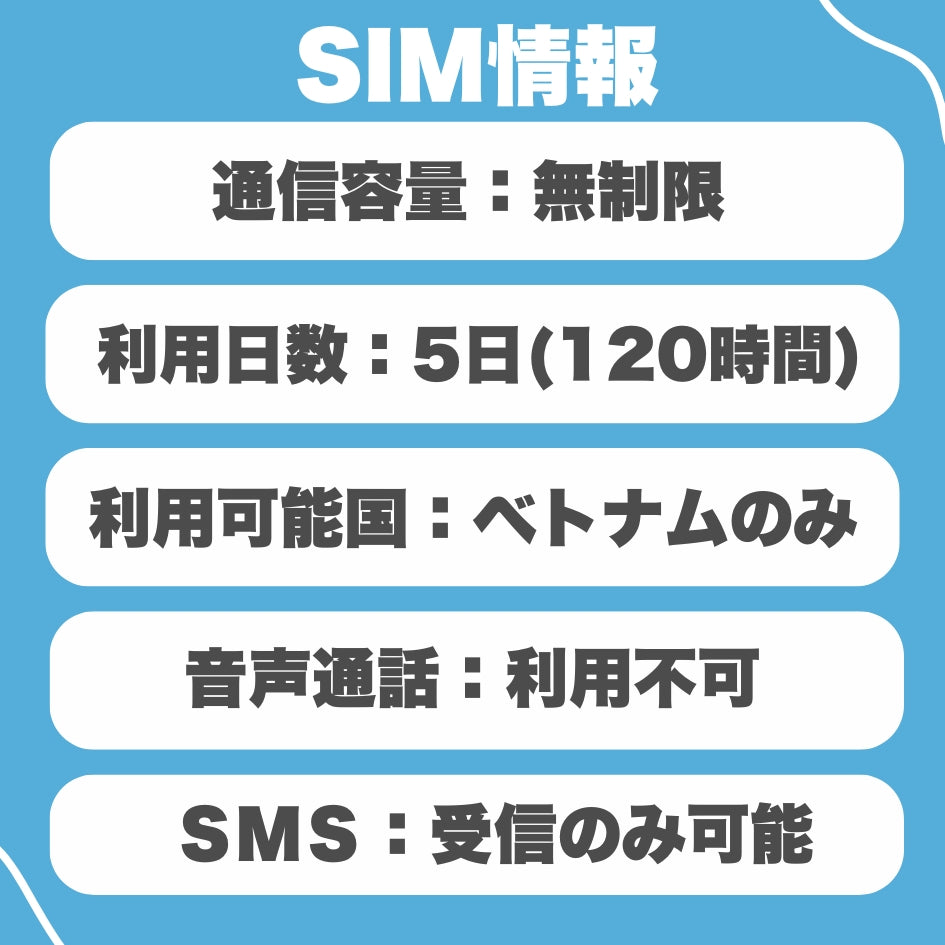【ベトナムeSIM】利用日数5日 データ容量30GB MobiFone ベトナムプリペイドSIM 高速データ通信 Vietnam eSIM / ※esimの為、物理SIMの発送はありません。