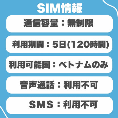 【ベトナムeSIM】利用日数5日 データ容量30GB MobiFone ベトナムプリペイドSIM 高速データ通信 Vietnam eSIM / ※esimの為、物理SIMの発送はありません。