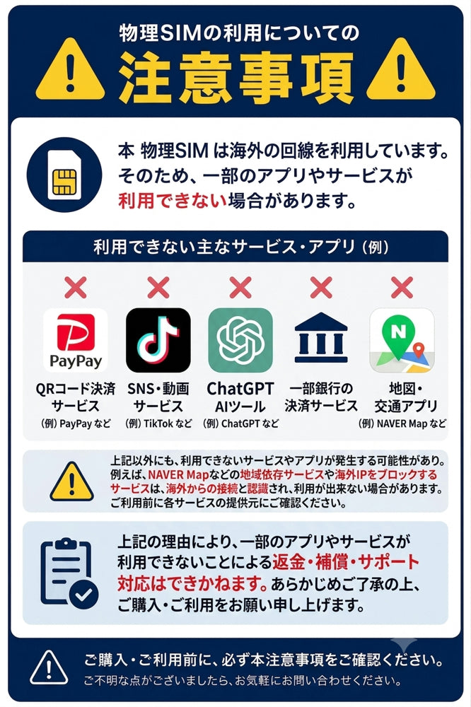 【日本・韓国SIM】利用日数5日 データ通信使い放題 4G高速通信 データ通信専用　※SIM有効期限2026年12月31日まで