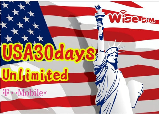 日数追加- アメリカTmobile SIM アメリカ・ハワイ プリペイドSIM 4GLTE 高速データ通信＆通話 無制限 データ